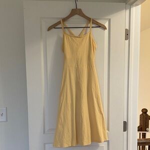 Pact Soft Yellow Midi Dress